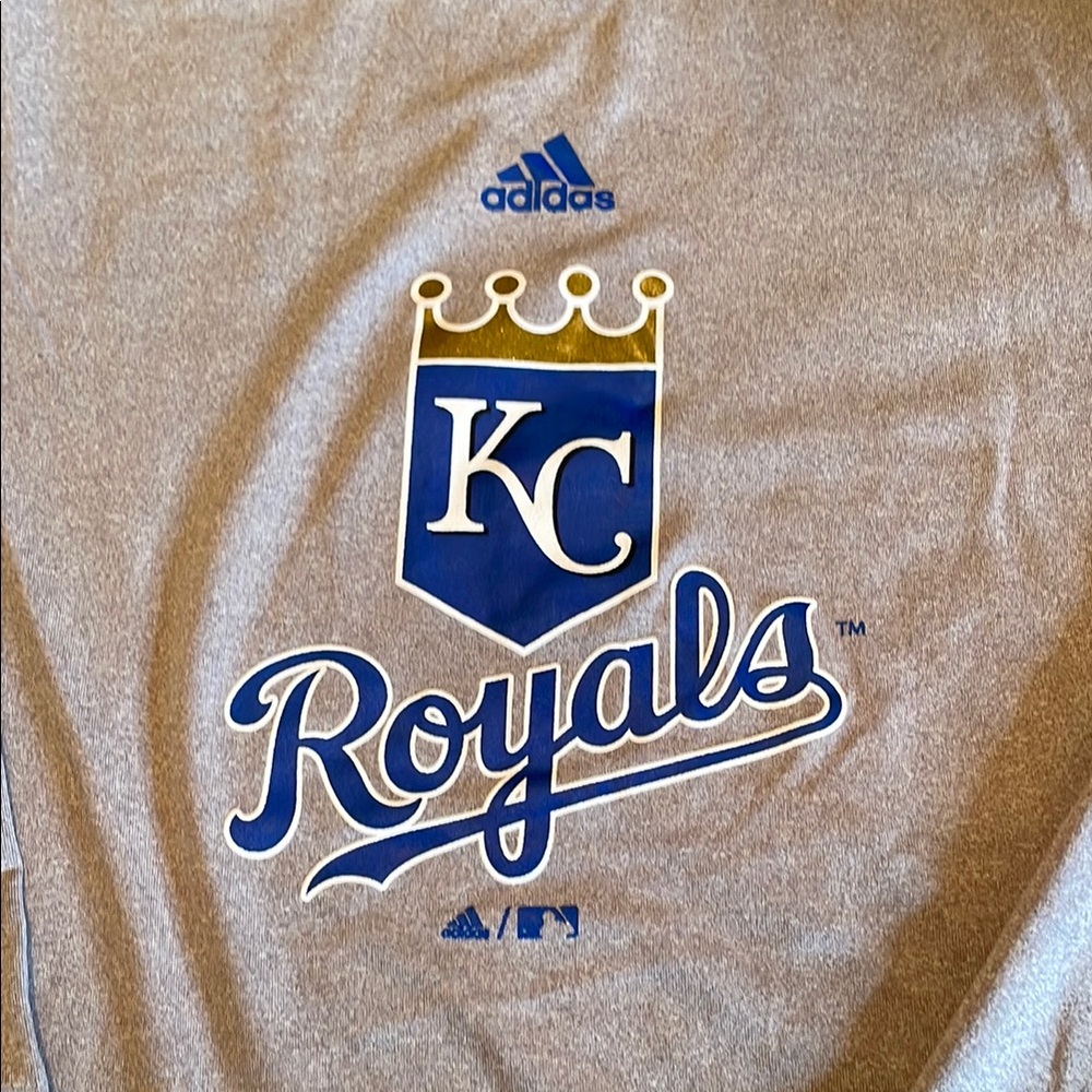 Adidas Kansas City Royals Gray T-Shirt